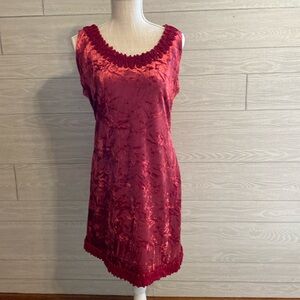Nicole Miller crushed velvet sleeveless dress. Size XL